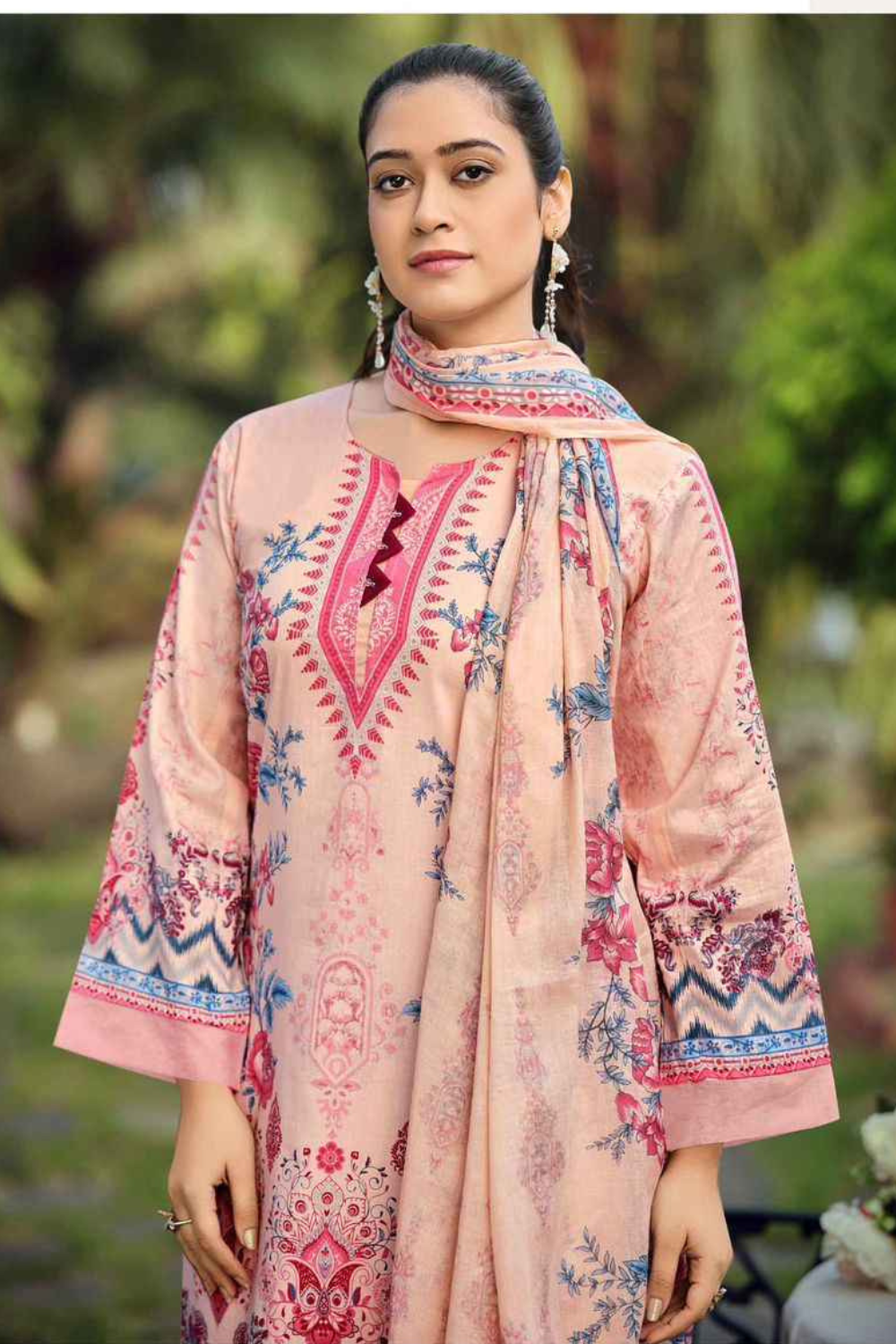 Printed Pure Lawn Cotton Suits (UNSTITCHED)
