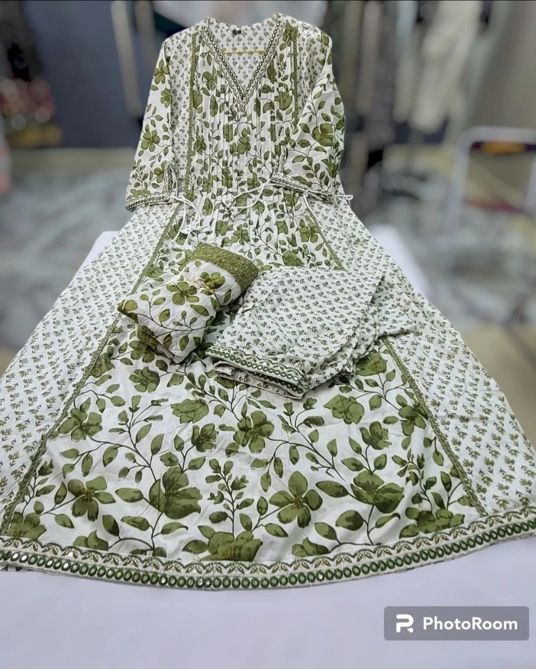 Jaipuri Pleated 3PCS Set