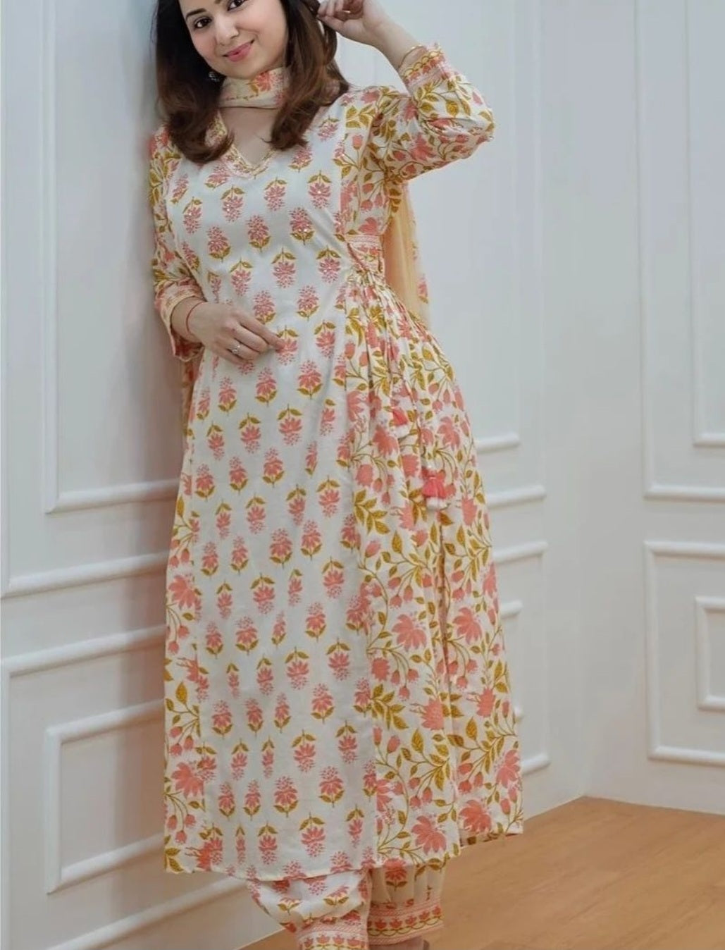 Jaipuri Pleated Afghani 3PCS Set