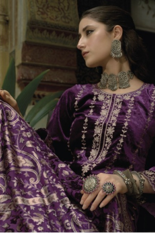 Luxury Velvet With Brasso Dupatta (UNSTITCHED)