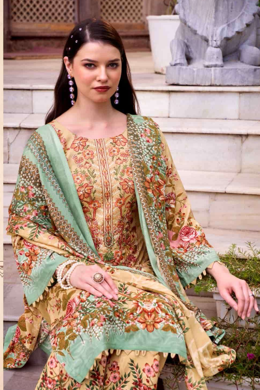 Exclusive Designer Rayon Suits (UNSTITCHED)