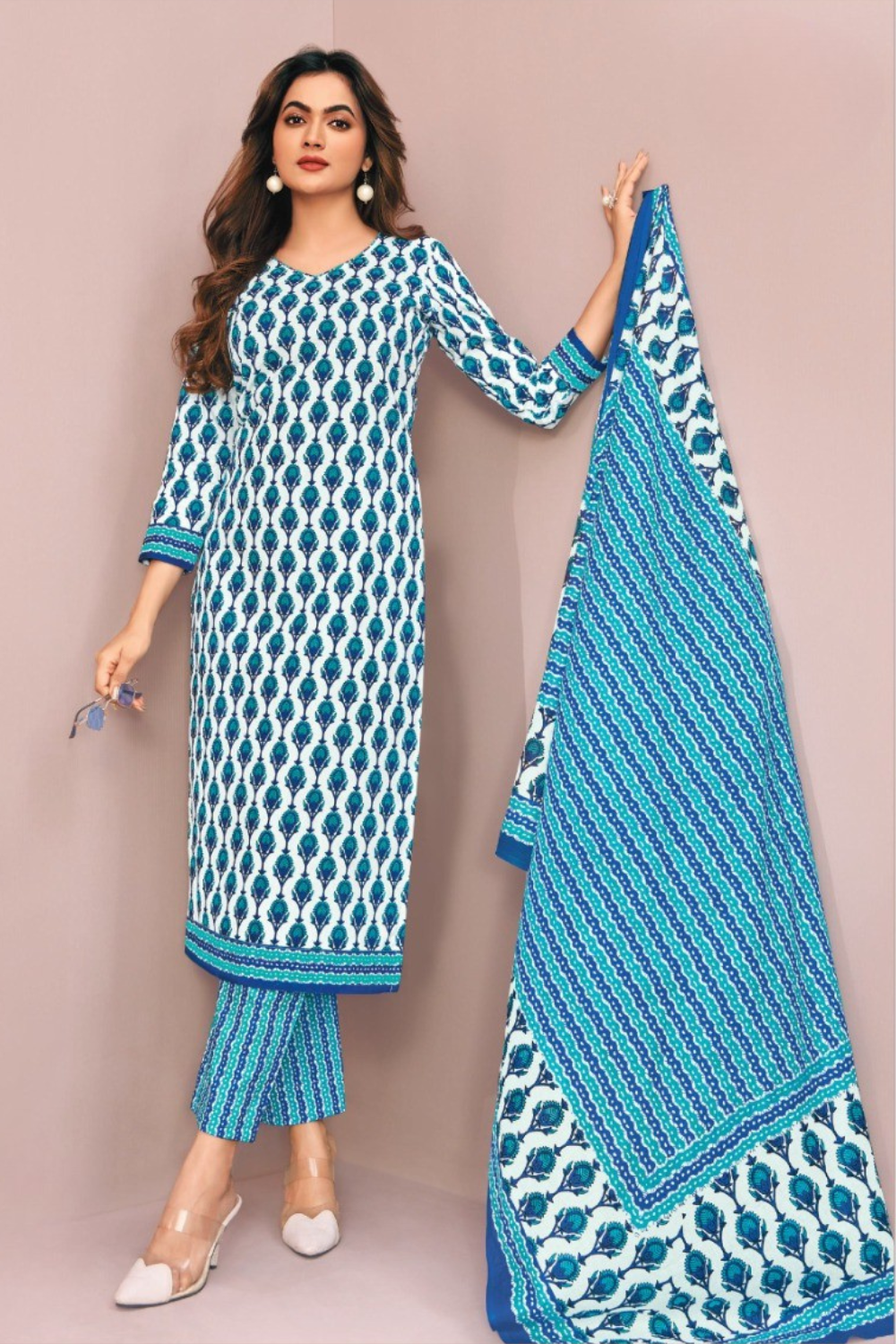 Pure Cotton Dress Material (Unstitched)
