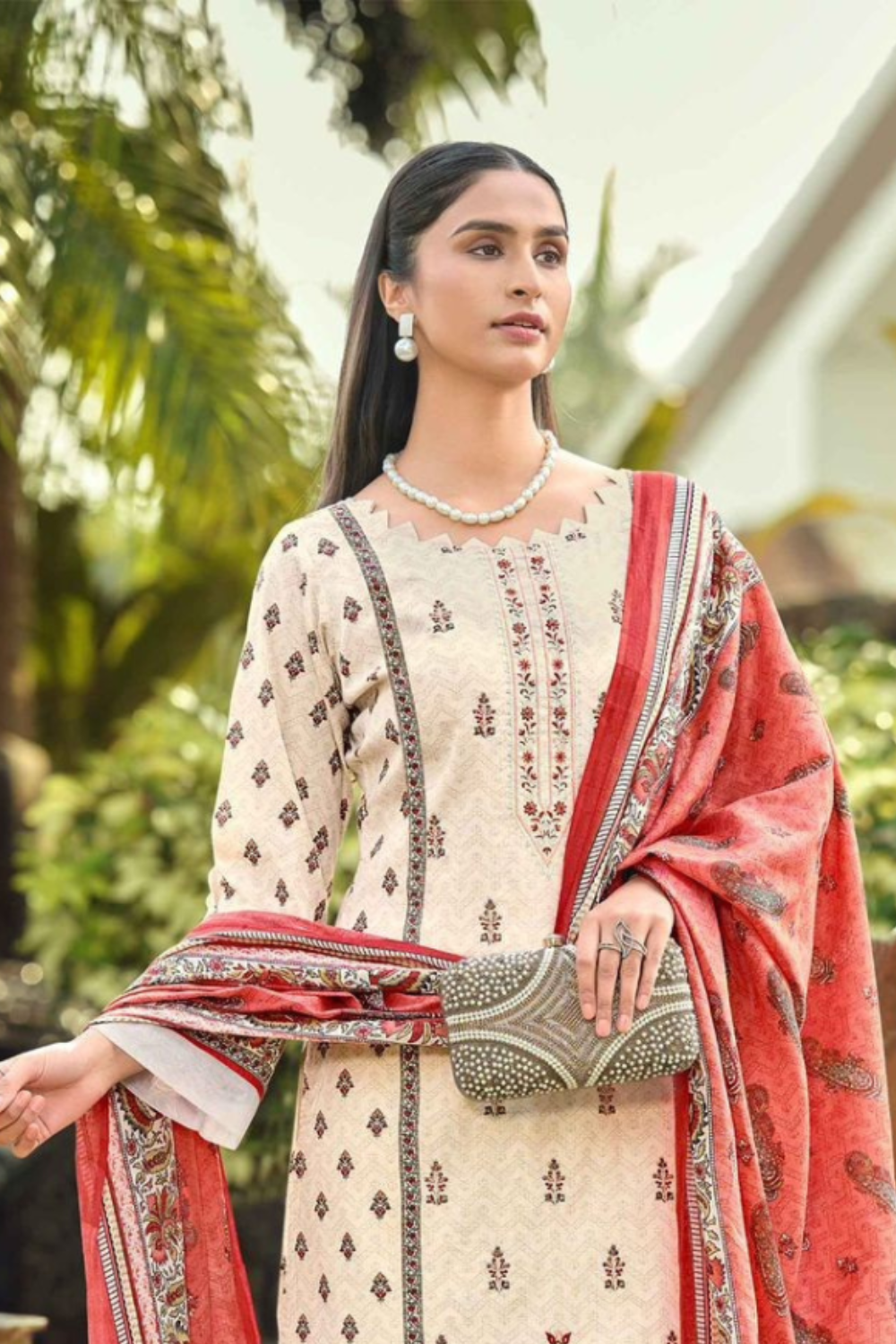 Pure Lawn Self Embroidered Suits (UNSTITCHED)