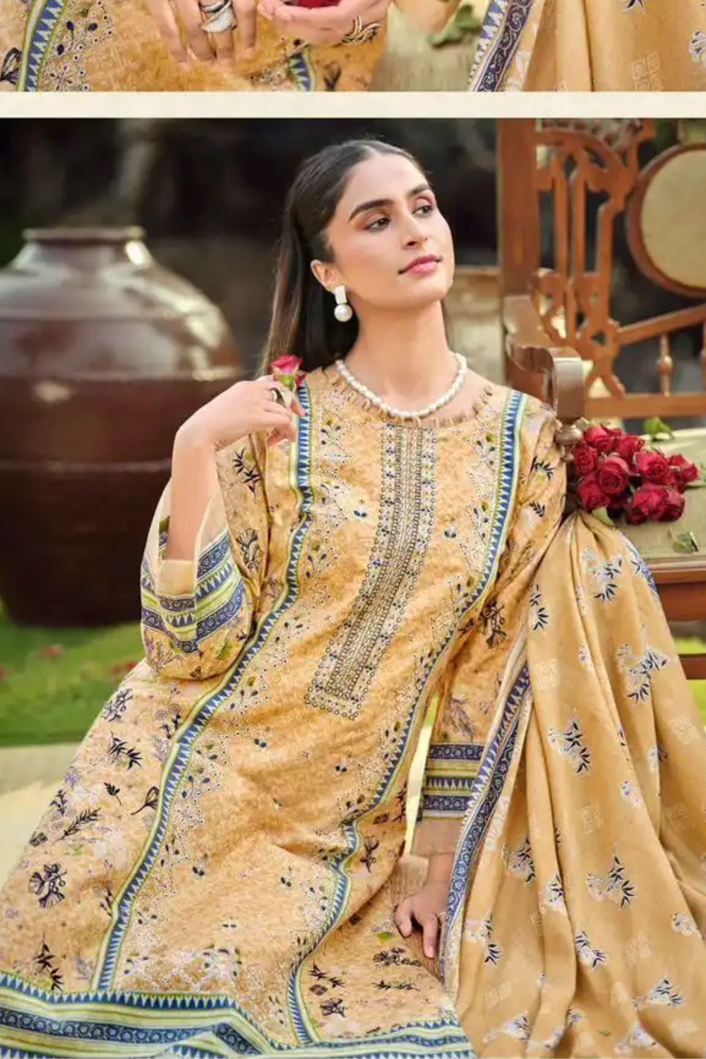 Pure Lawn Self Embroidered Suits (UNSTITCHED)
