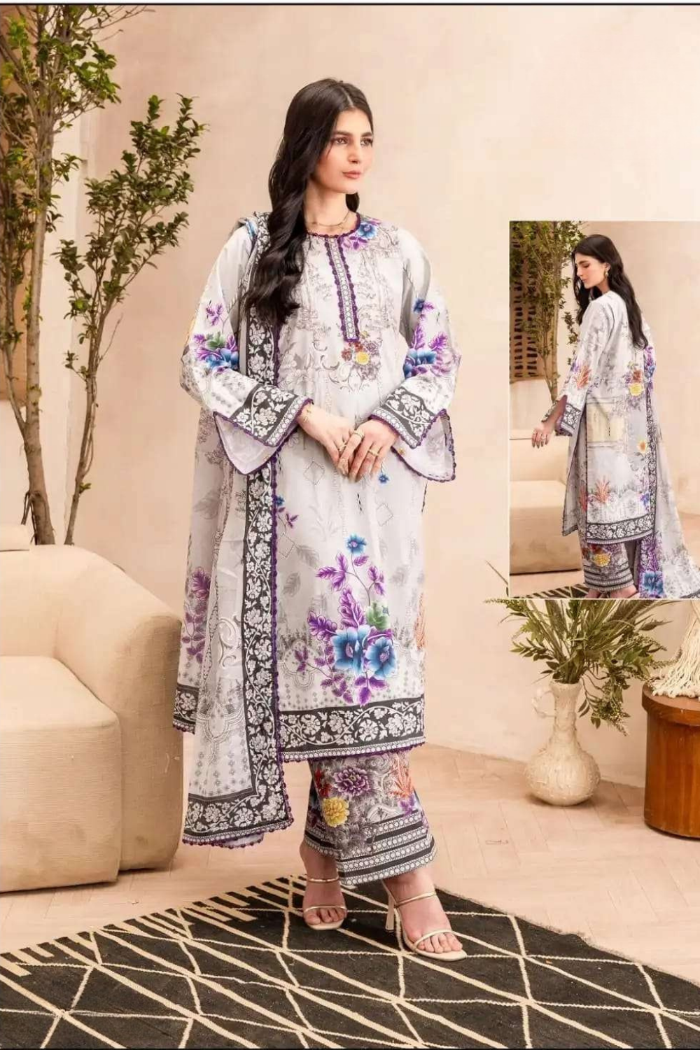 Readymade Lawn Cotton Suits