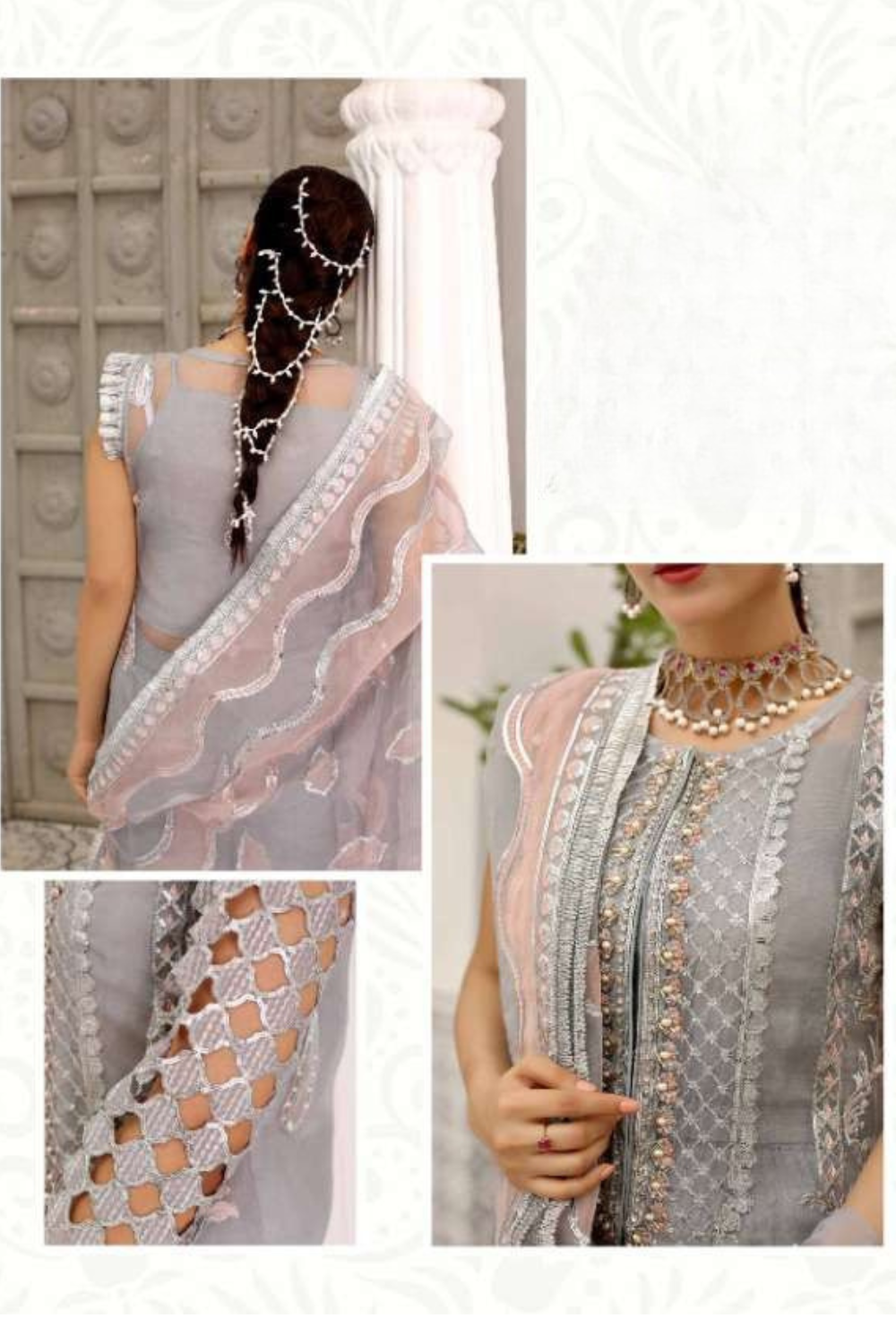 Semi Stitched Designer Pakistani Suits (UNSTITCHED)