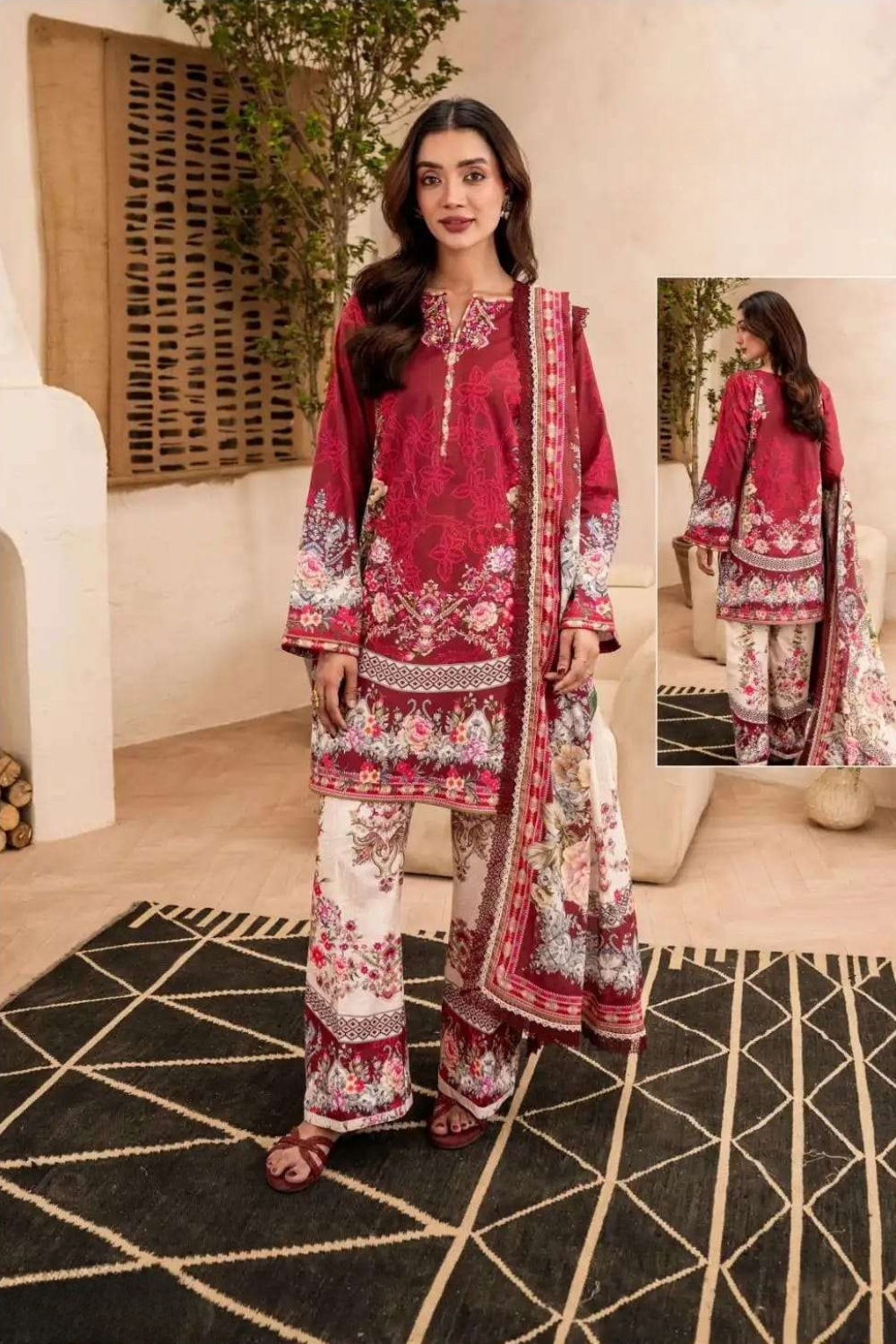 Readymade Lawn Cotton Suits