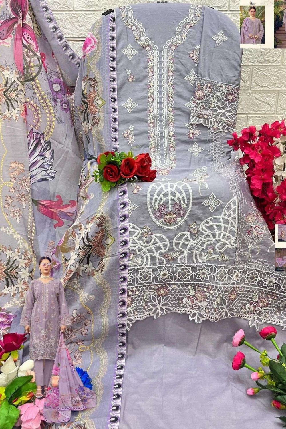 Elegant Semi-Party Wear (UNSTITCHED)