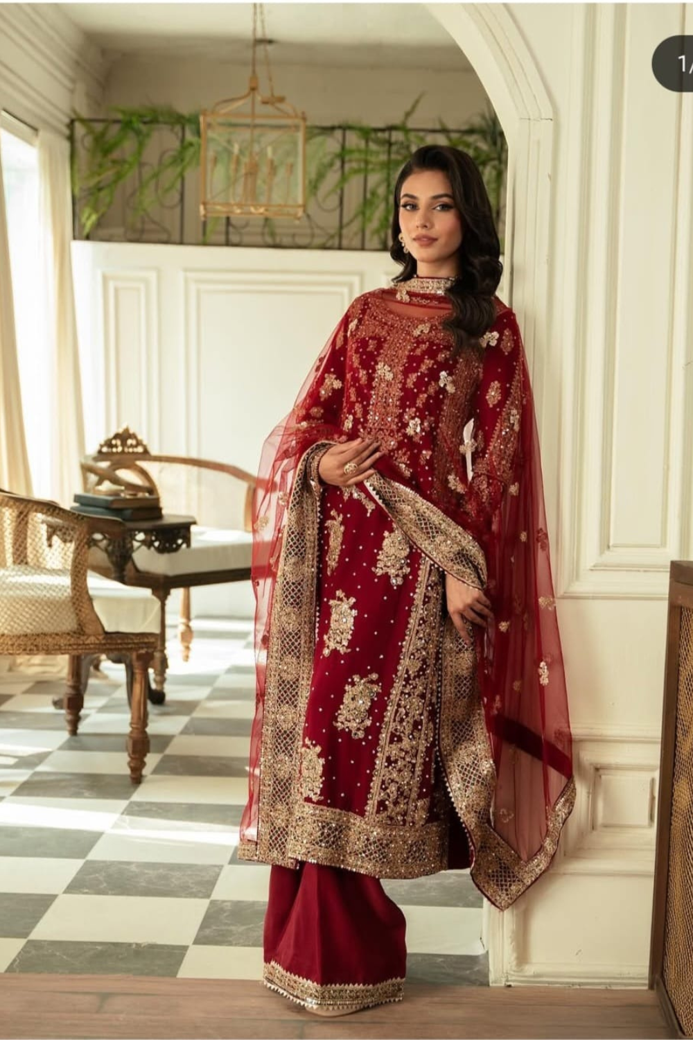 Designer Georgette Unstitched fabric (UNSTITCHED)