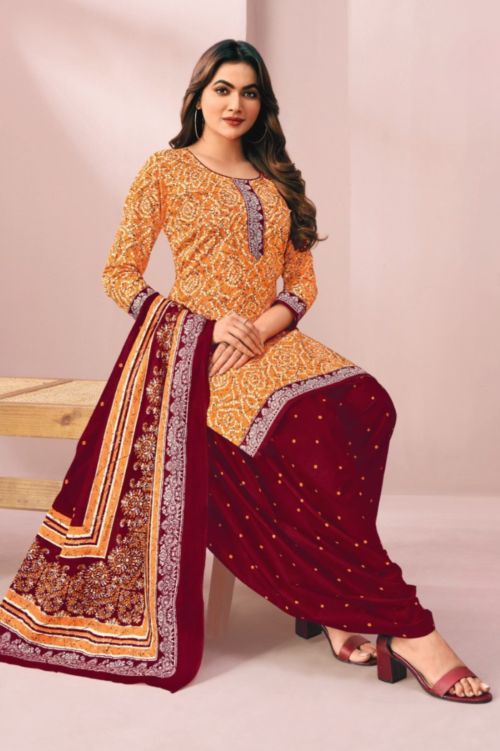 Pure Cotton Dress Material (Unstitched)