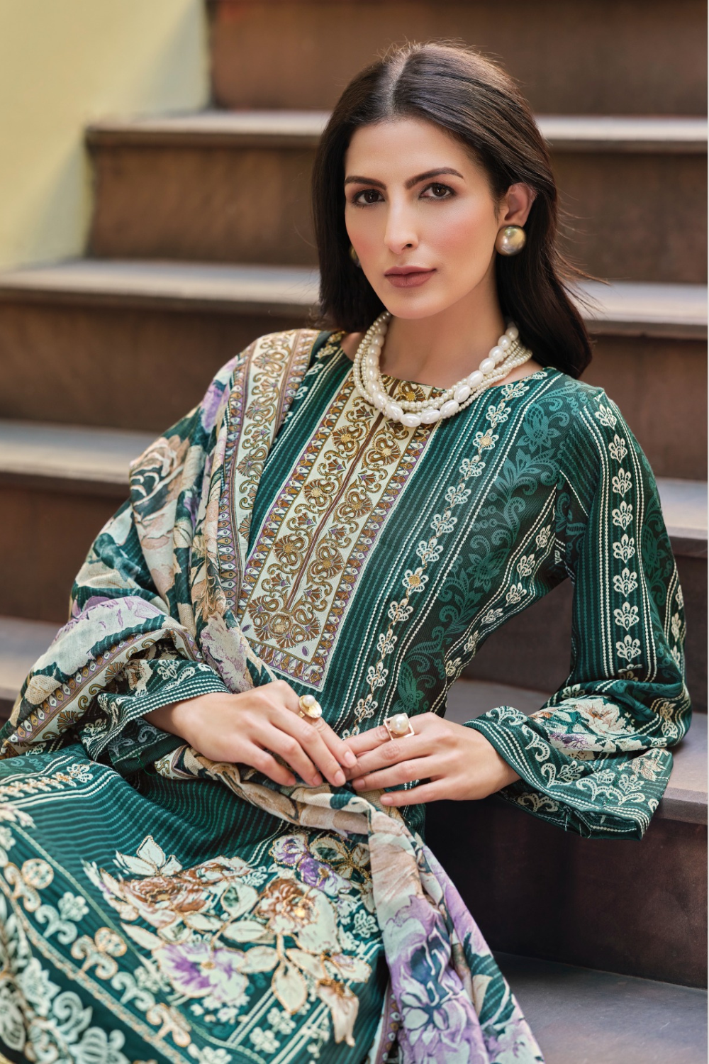 Designer Rayon Suits (UNSTITCHED)