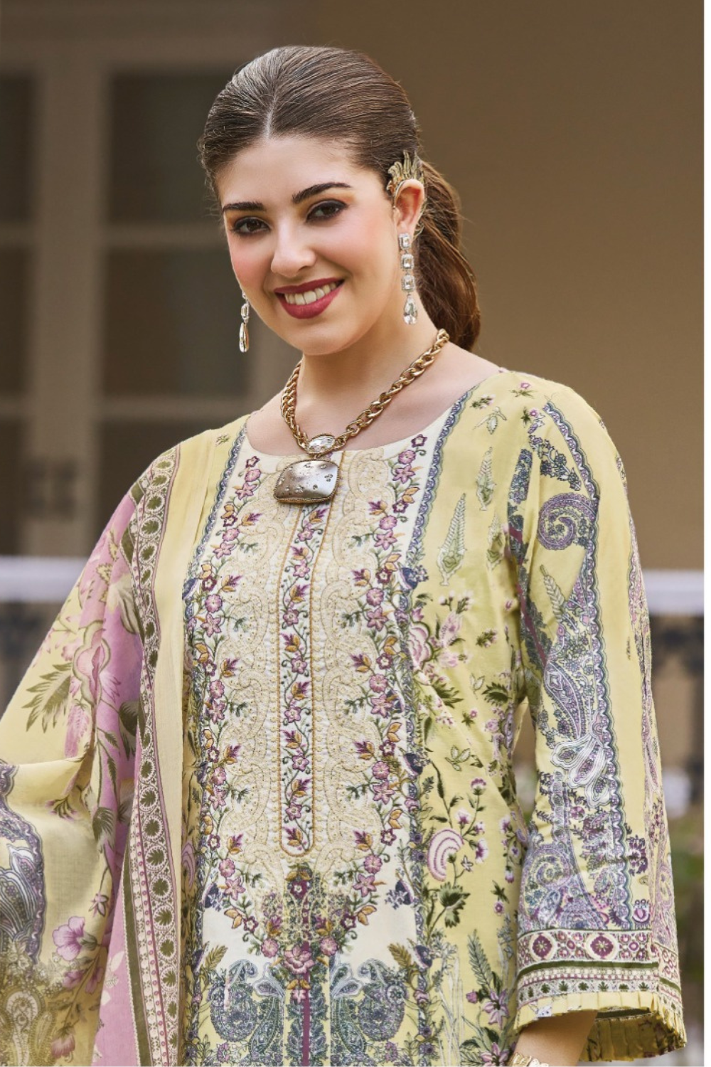 Heavy Embroidered Designer Pakistani Cotton Dresses (UNSTITCHED)