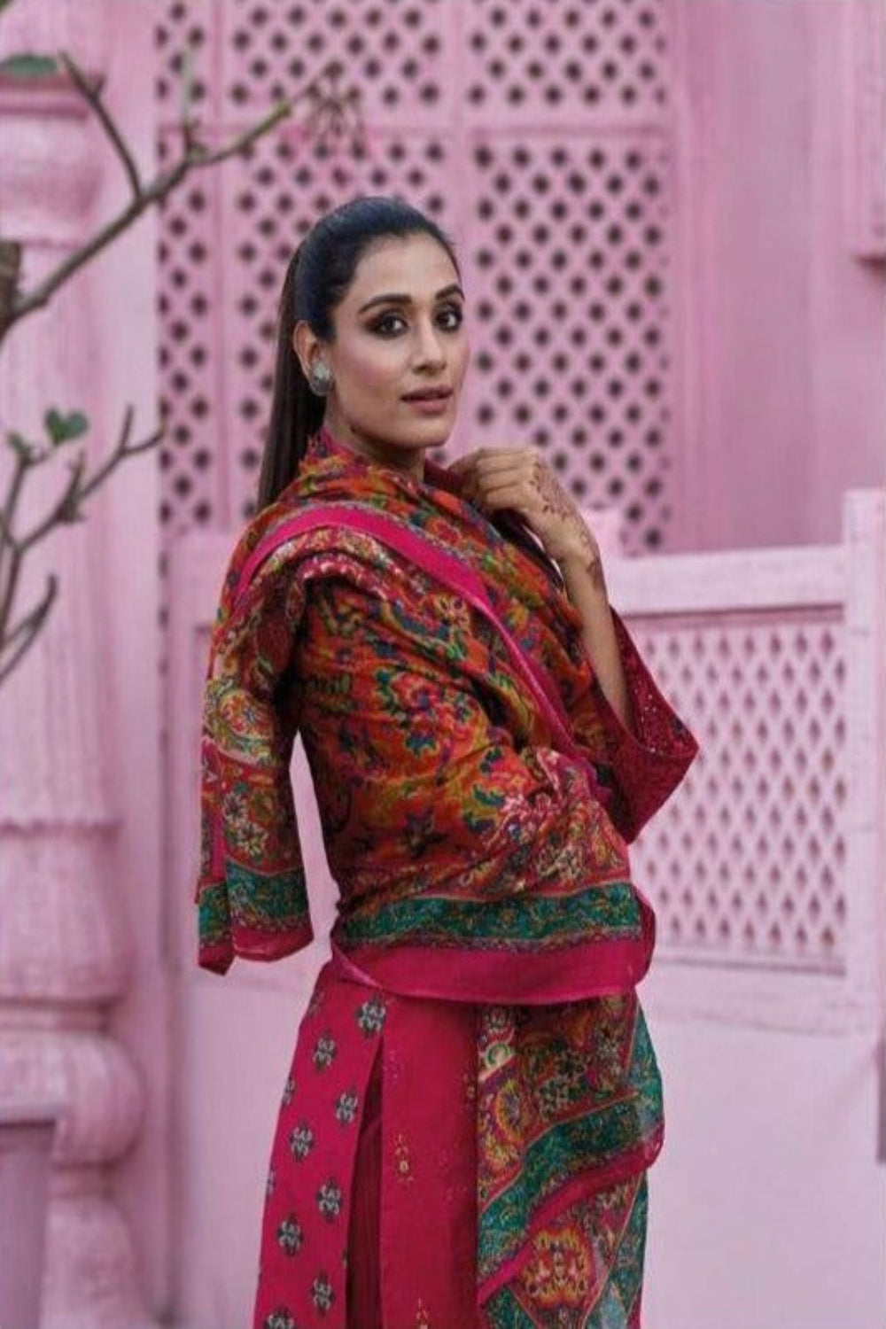 Chikankari Embroidered Fabric (UNSTITCHED)