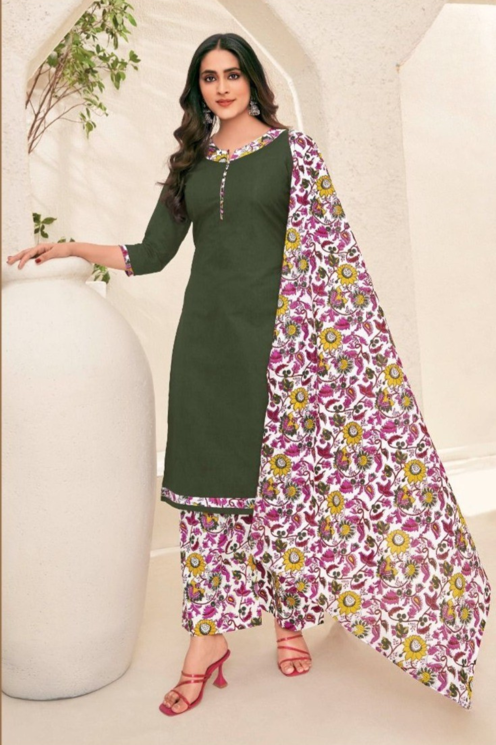 Pure Cotton Dress Material (UNSTITCHED)