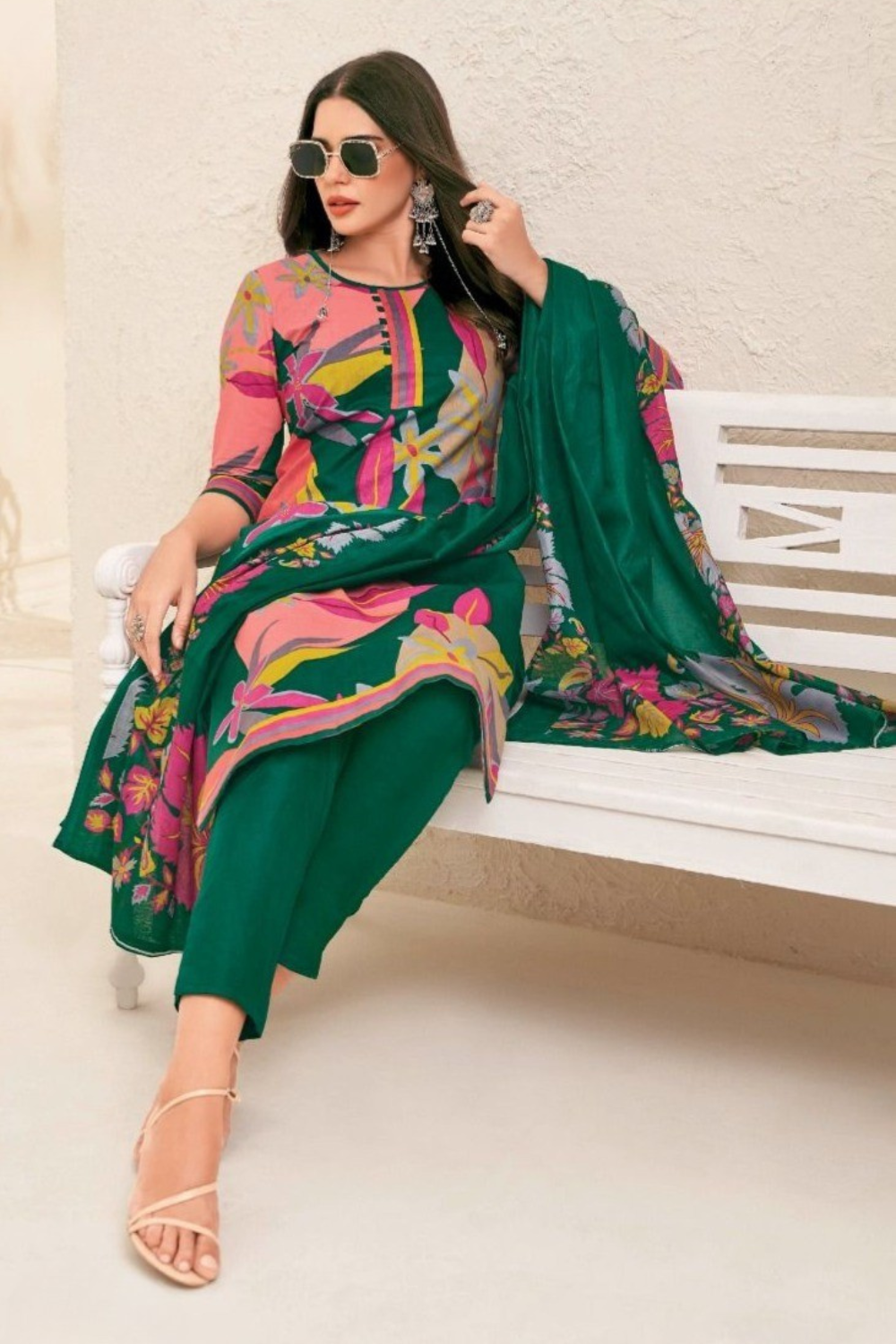 Pure Cotton Dress Material (UNSTITCHED)