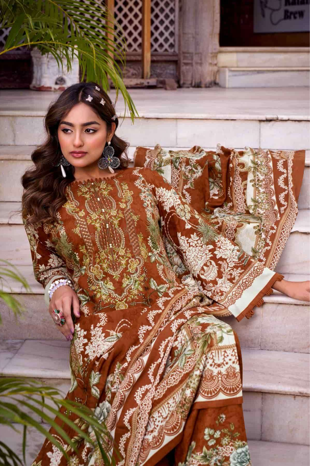 Exclusive Designer Rayon Suits (UNSTITCHED)