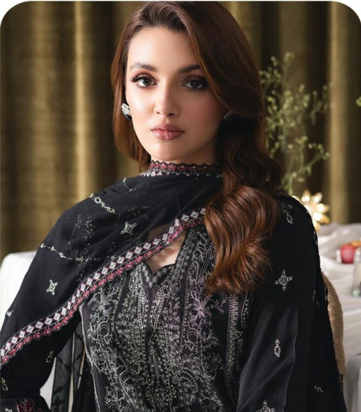 Khatli Work Georgette Fabrics (UNSTITCHED)