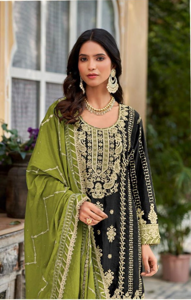 Heavy Siroski Diamond Work Shararas