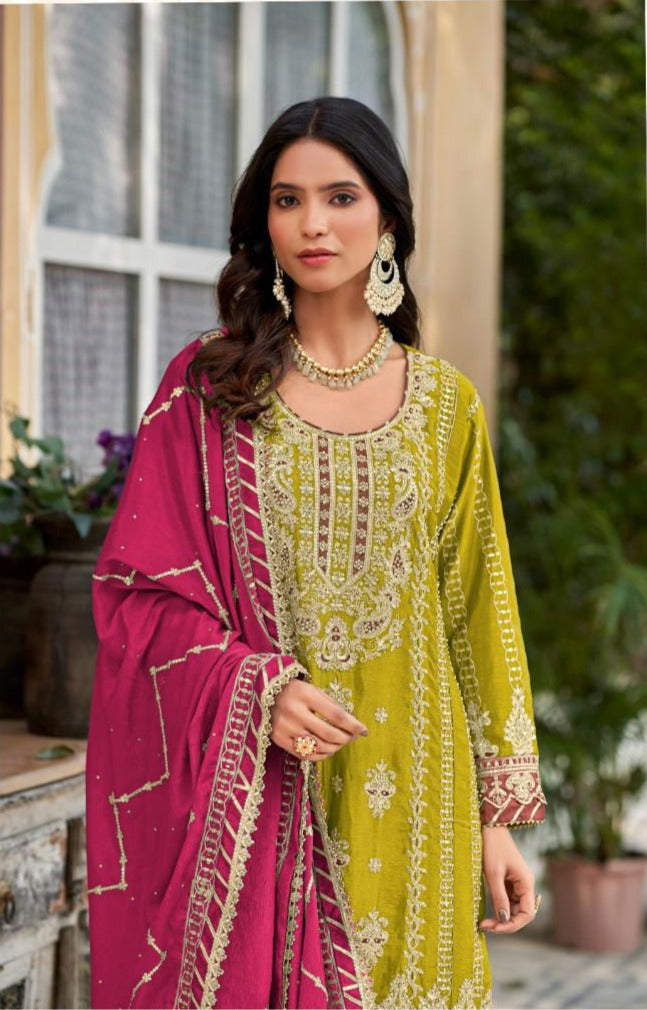 Heavy Siroski Diamond Work Shararas