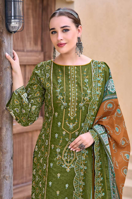 Cut Work Dupatta Suits (Unstitched)