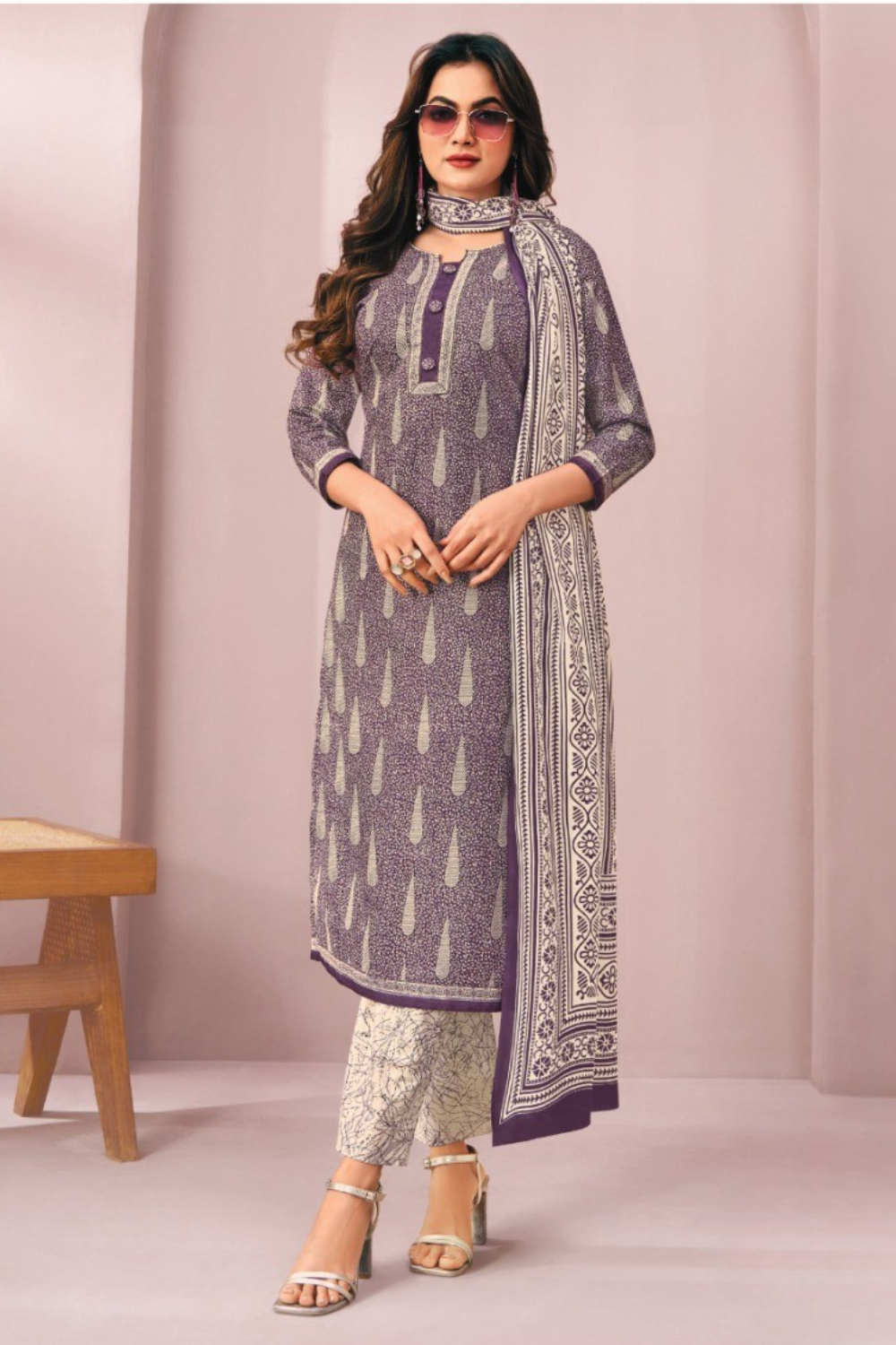 Pure Cotton Dress Material (Unstitched)