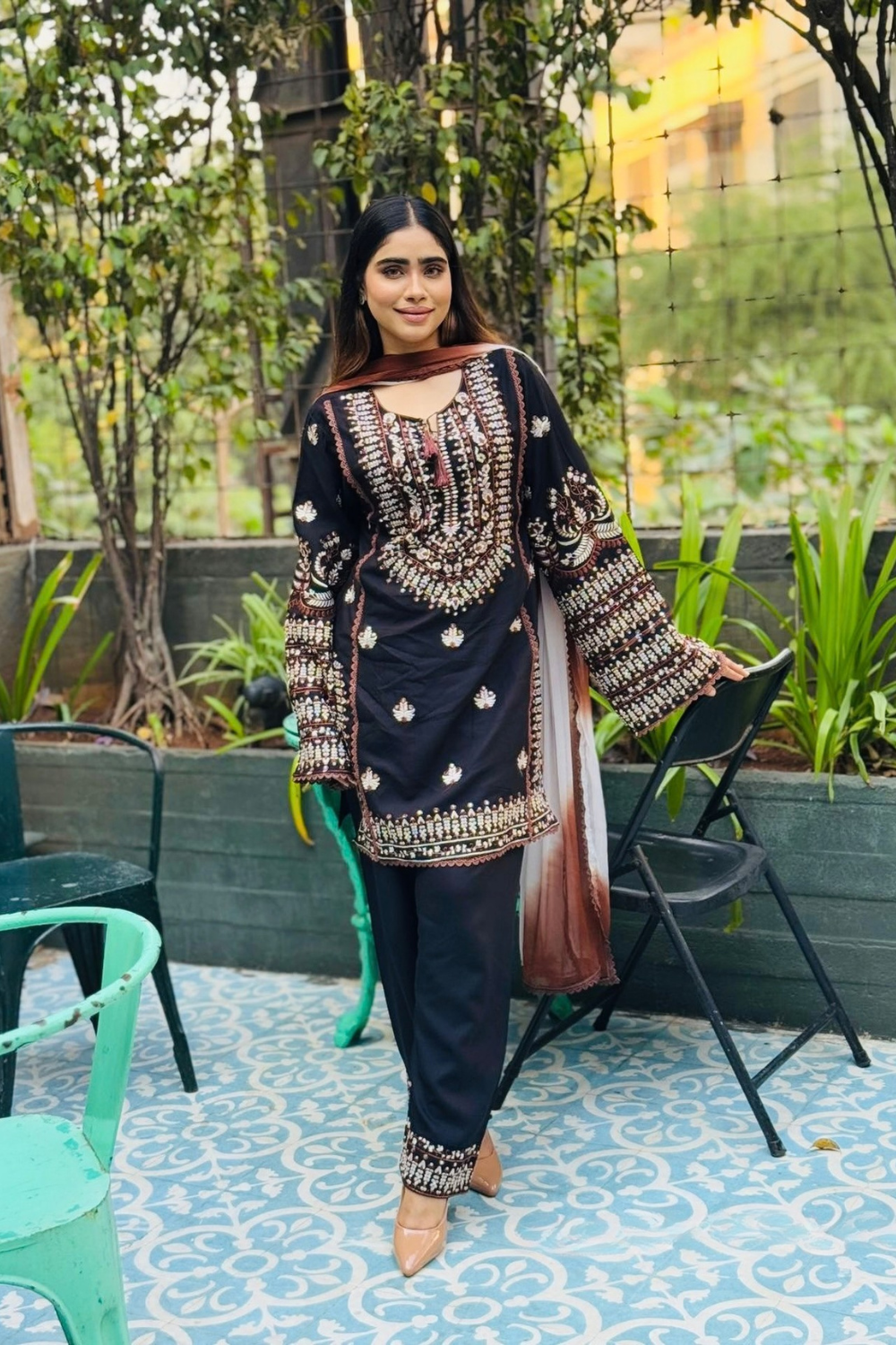Self-Embroidered Suit (Readymade)