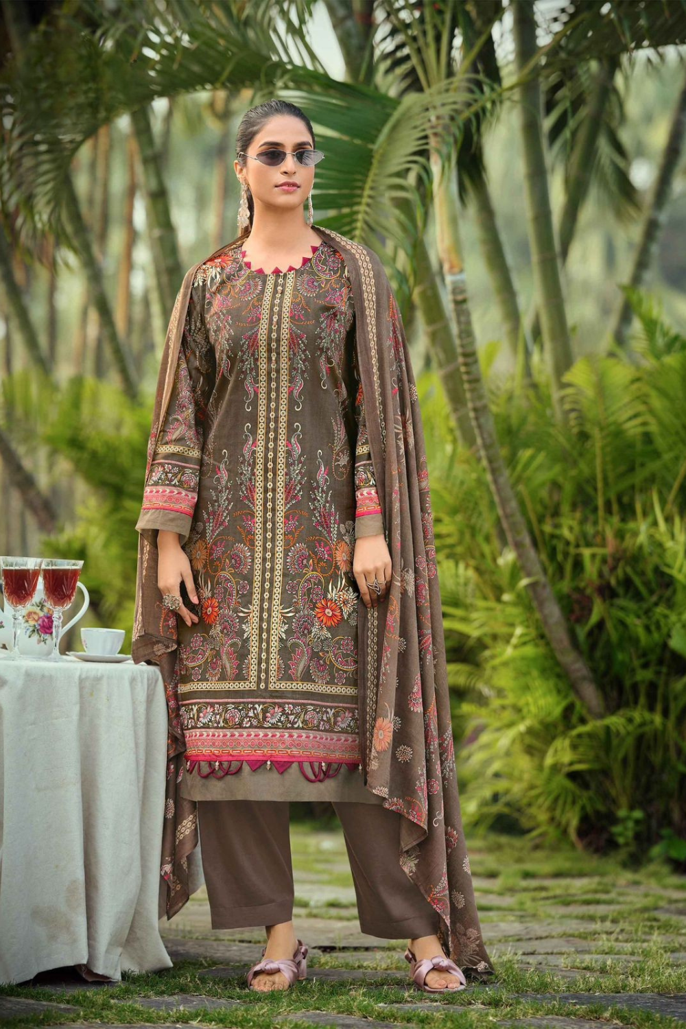 Printed Pure Lawn Cotton Suits (UNSTITCHED)