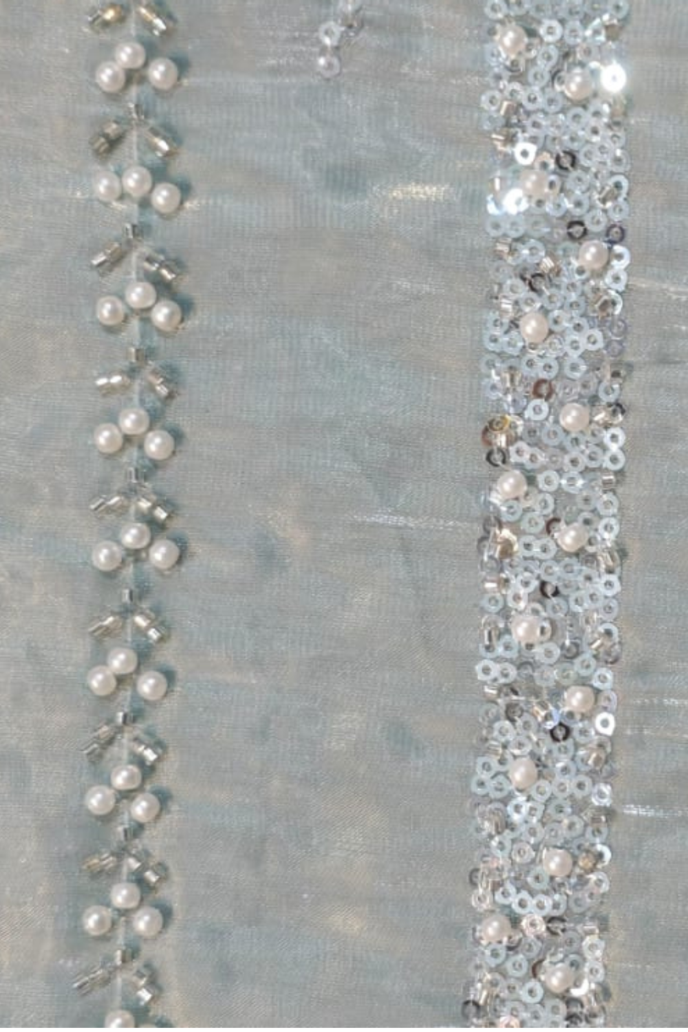 Heavy White Pearls Dress (UNSTITCHED)