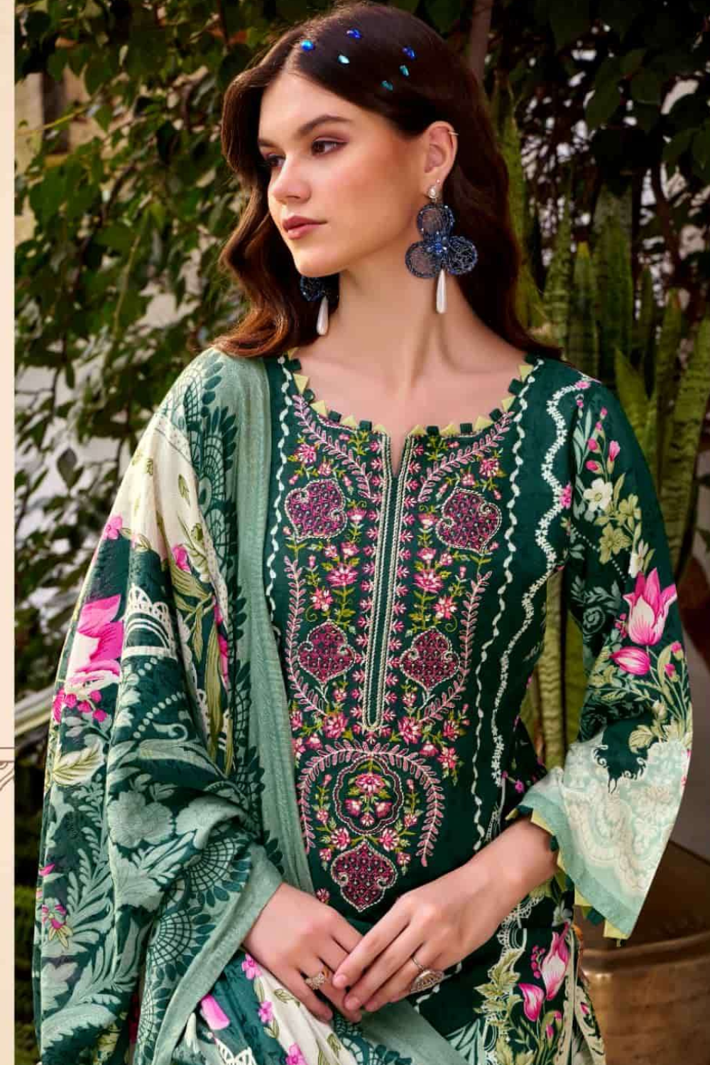 Exclusive Designer Rayon Suits (UNSTITCHED)