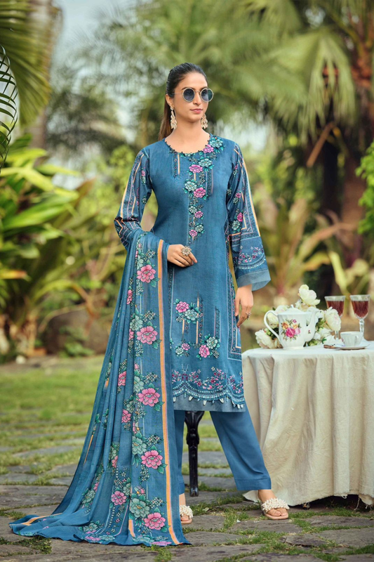 Printed Pure Lawn Cotton Suits (UNSTITCHED)