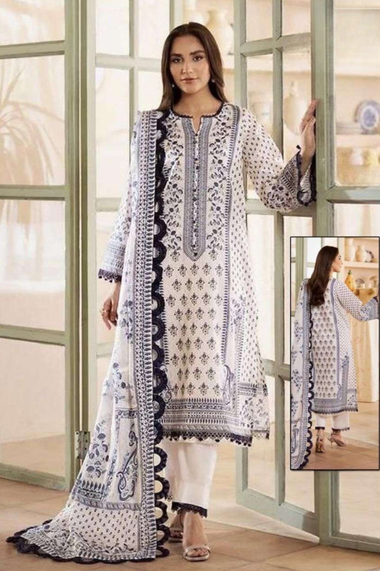 Readymade Pure Lawn Cotton Suits