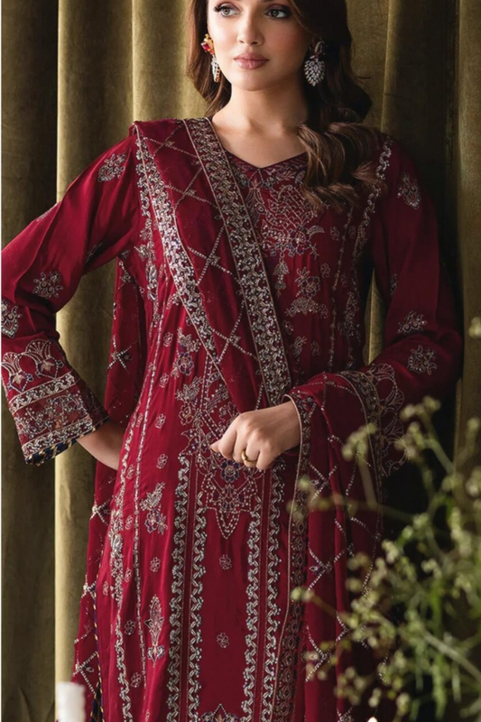 Khatli Work Georgette Fabrics (UNSTITCHED)