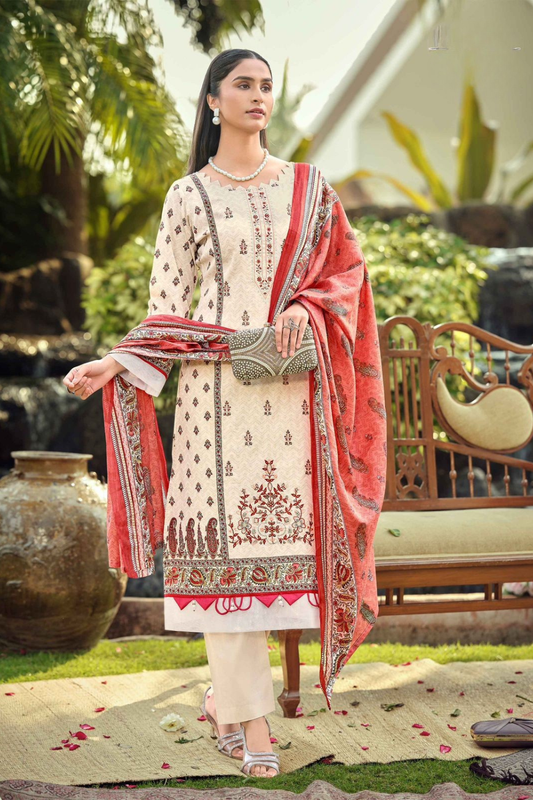 Pure Lawn Self Embroidered Suits (UNSTITCHED)