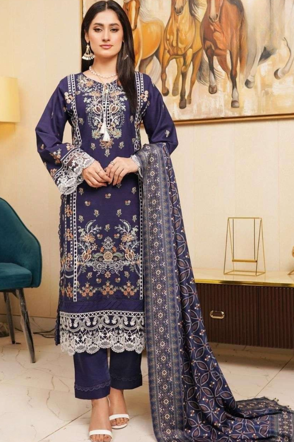 Readymade Pure Lawn Cotton Suits