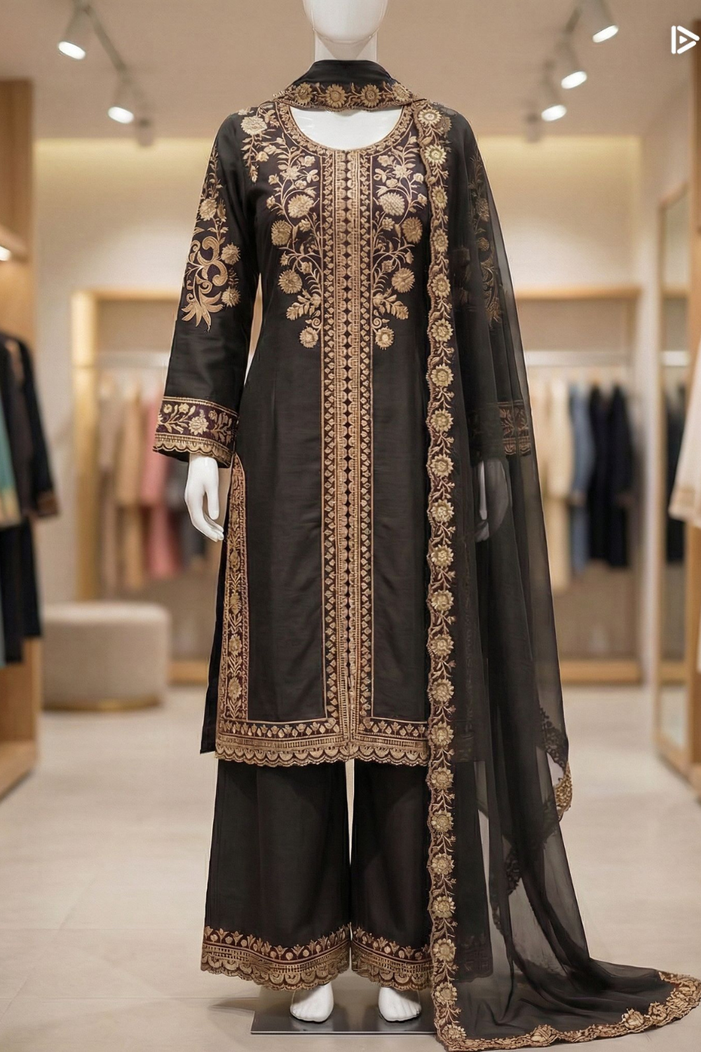 Designer Sherwani Style Dress (Readymade)
