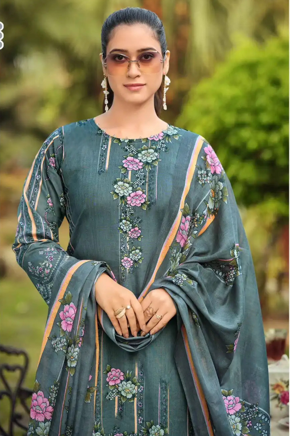 Printed Pure Lawn Cotton Suits (UNSTITCHED)