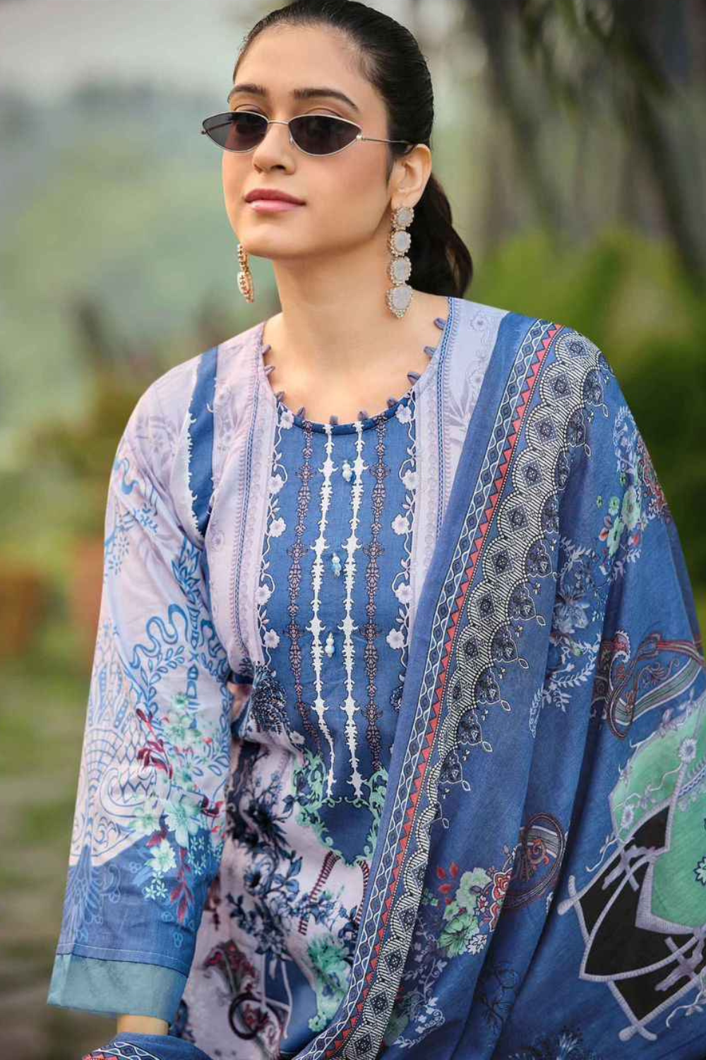 Printed Pure Lawn Cotton Suits (UNSTITCHED)