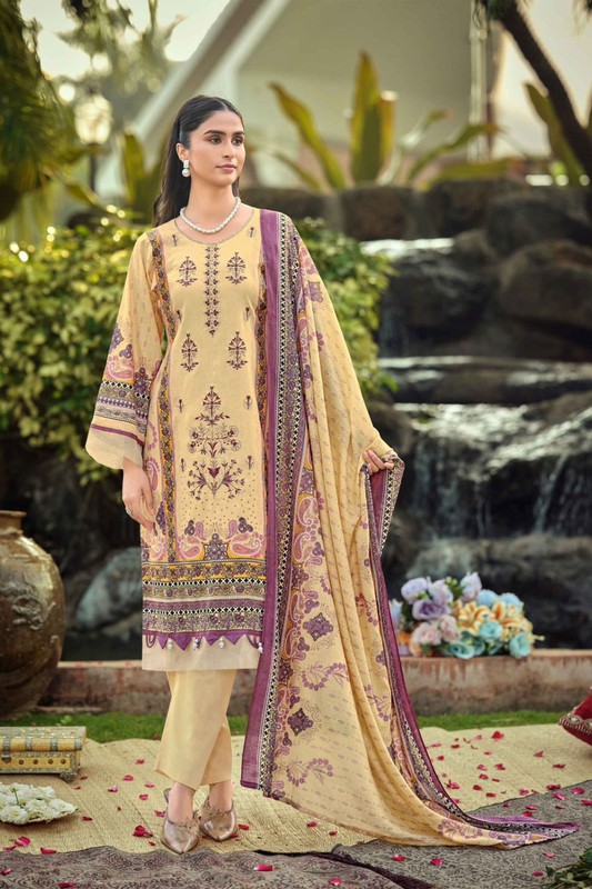 Pure Lawn Self Embroidered Suits (UNSTITCHED)