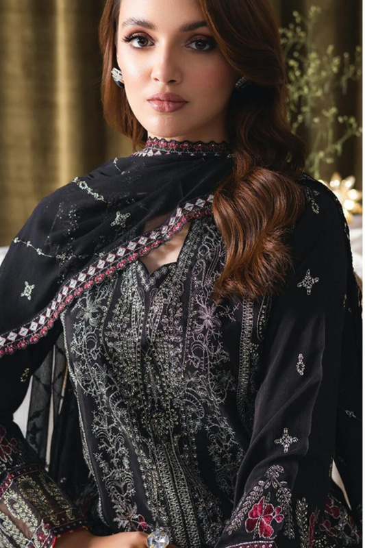 Khatli Work Georgette Fabrics  (UNSTITCHED)