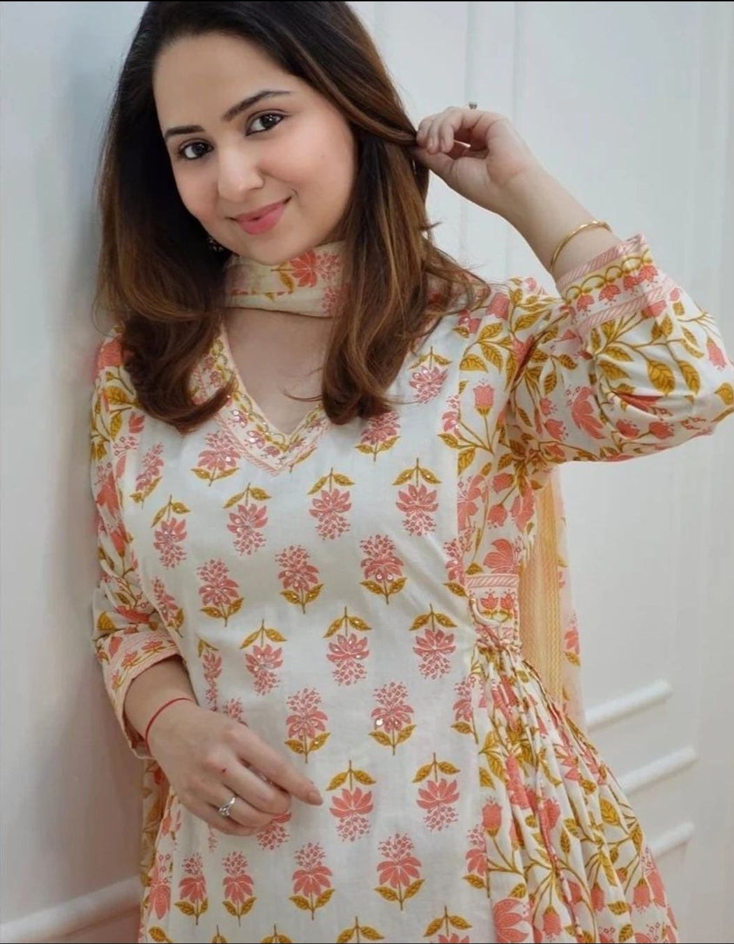 Jaipuri Pleated Afghani 3PCS Set