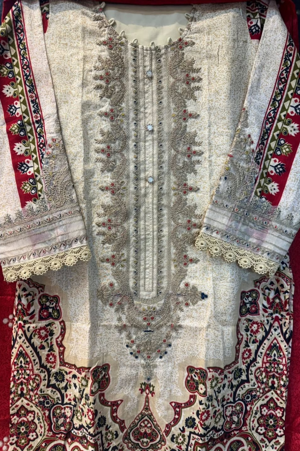 Exclusive Embroidered Lawn Suits (Readymade)