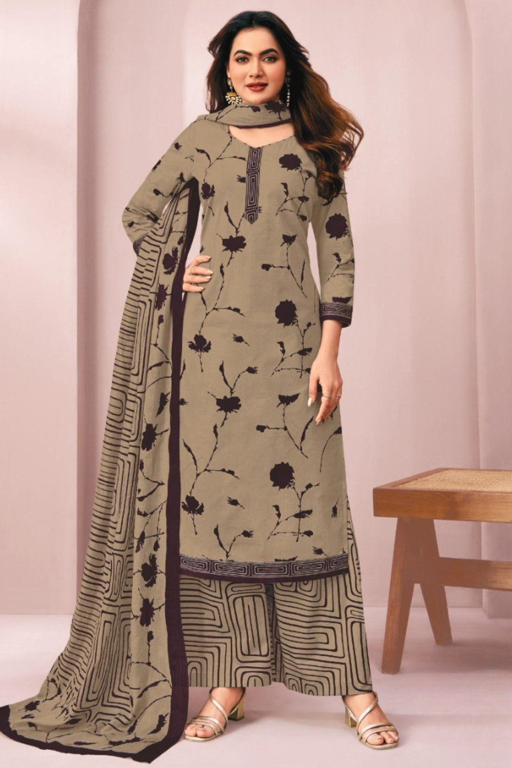 Pure Cotton Dress Material (Unstitched)