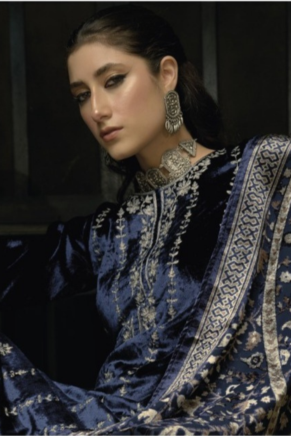 Luxury Velvet With Brasso Dupatta (UNSTITCHED)