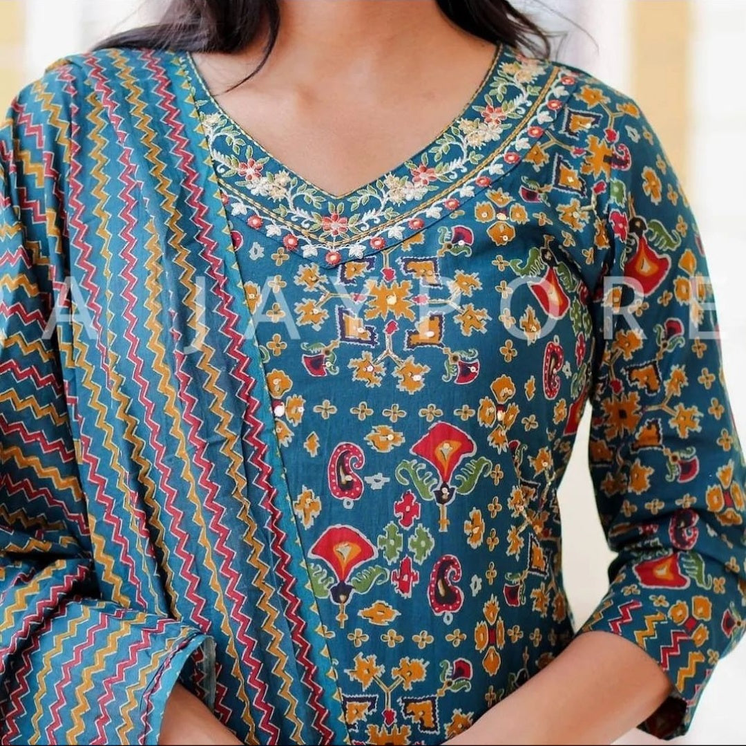 A-Line Cotton Suit