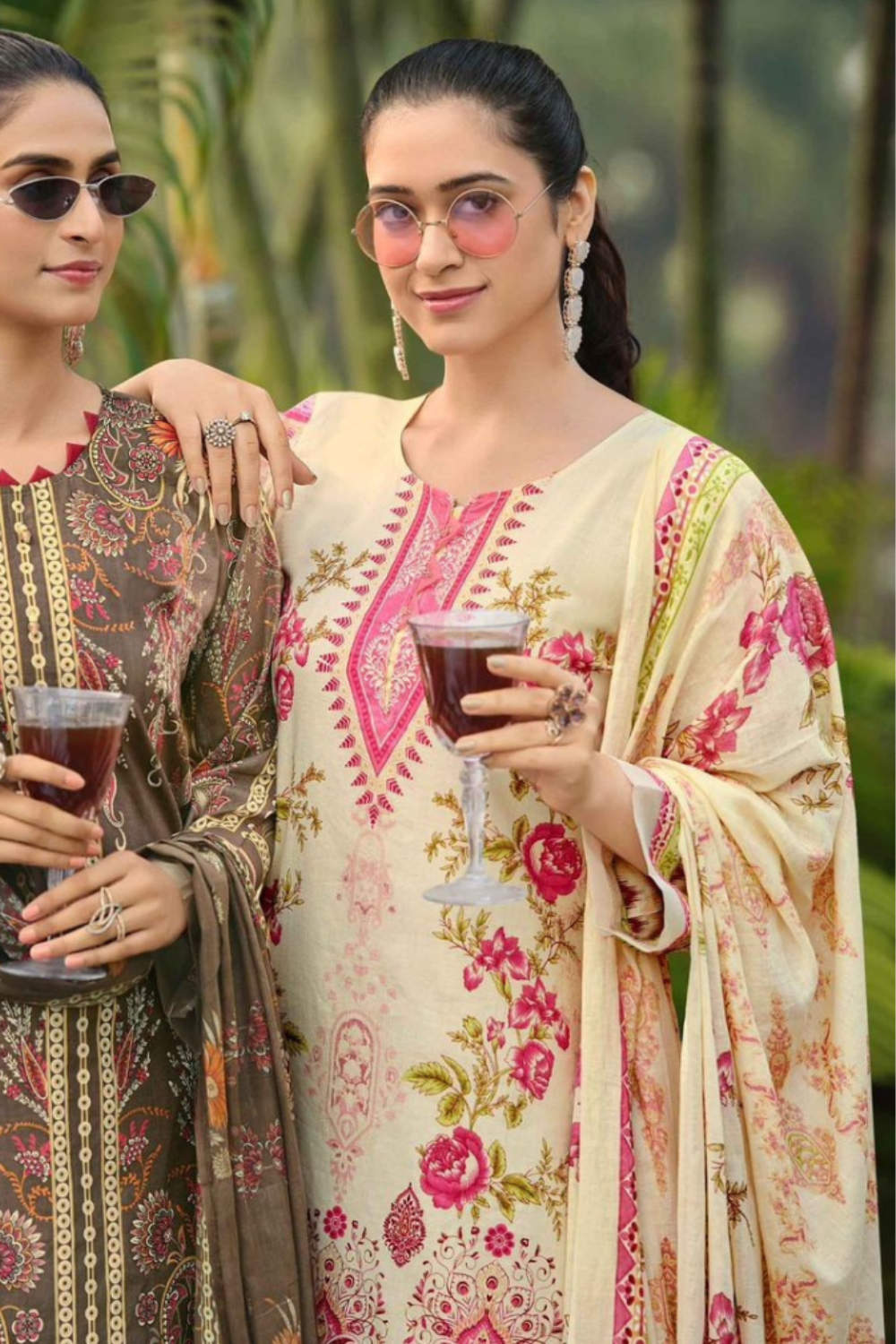 Printed Pure Lawn Cotton Suits (UNSTITCHED)