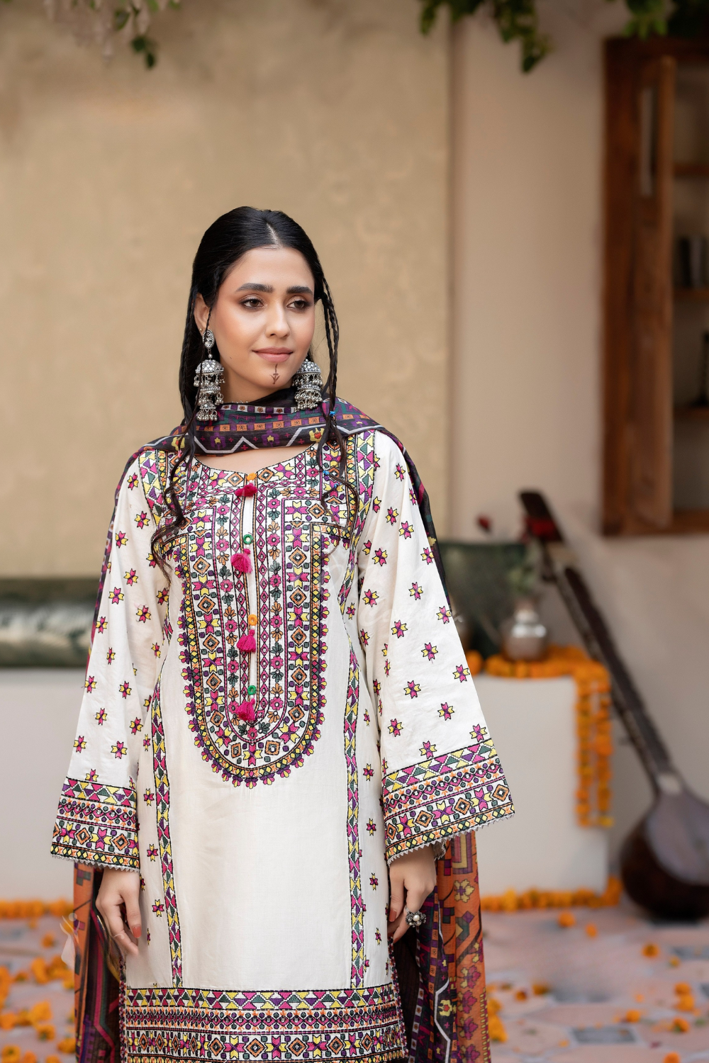 Classic Afghani Farshi Shalwar (Readymade)