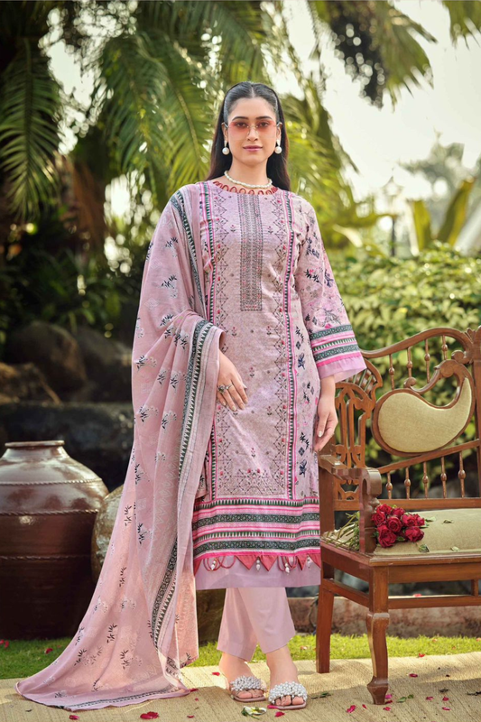 Pure Lawn Self Embroidered Suits (UNSTITCHED)