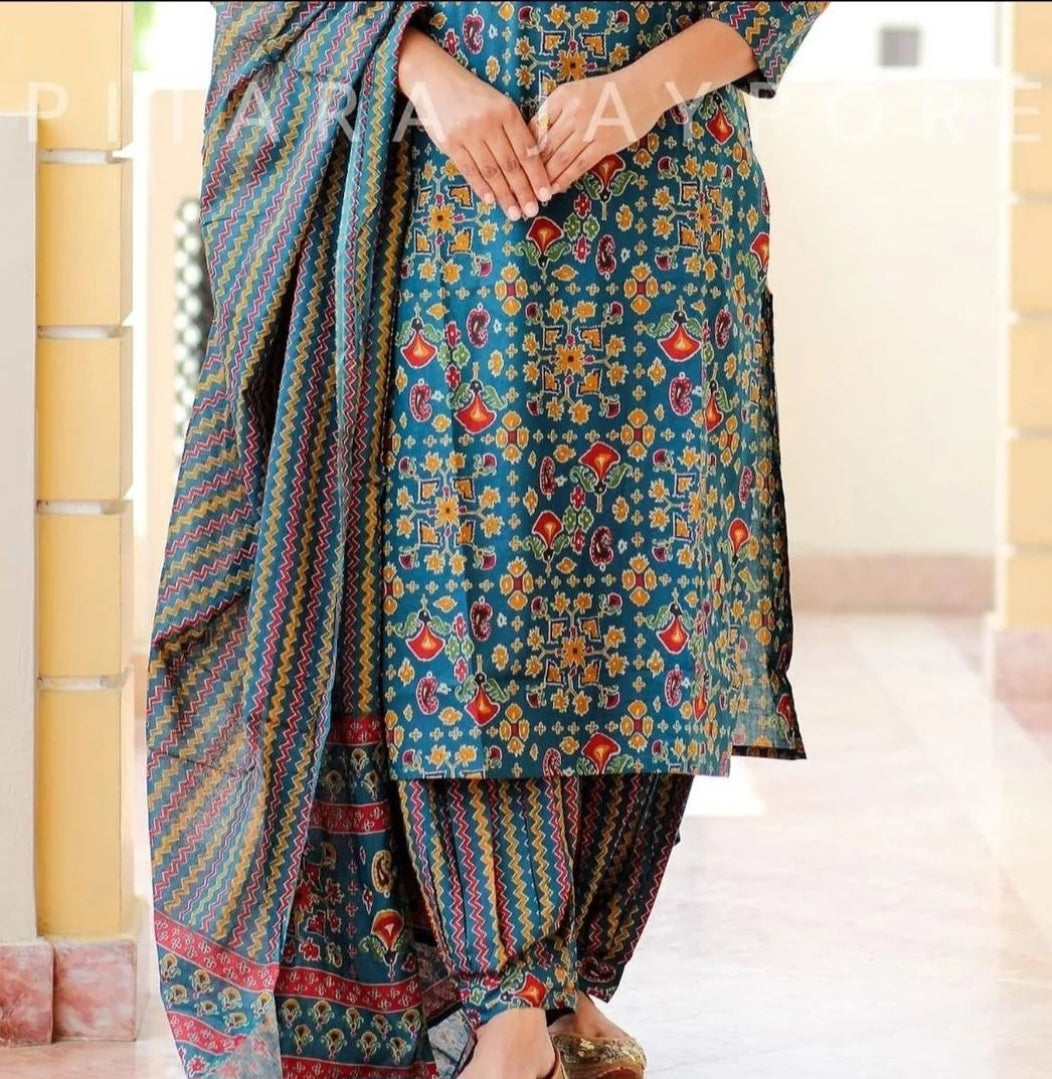 A-Line Cotton Suit