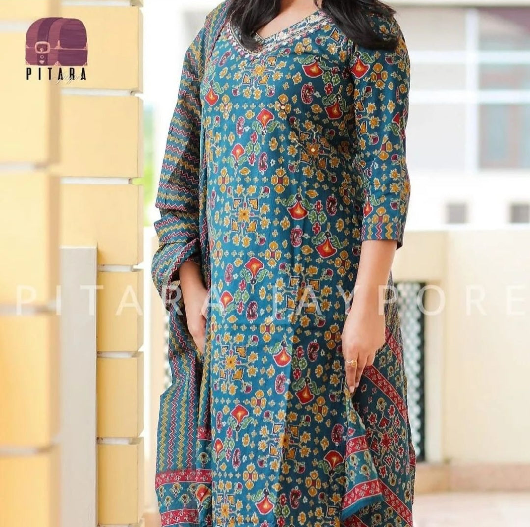 A-Line Cotton Suit
