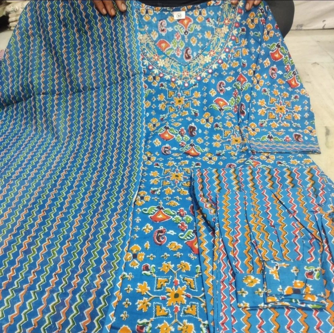 A-Line Cotton Suit
